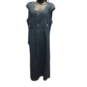 Koret City Blues Petites Womens Size Medium Vintage Maxi Dress